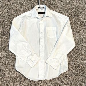 White button down boys shirt